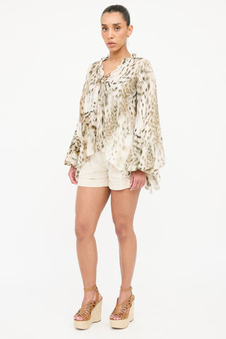 Blumarine Rolled Cuff Shorts