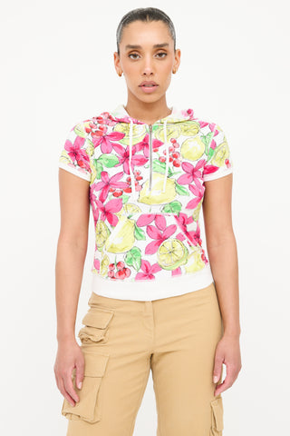 Blumarine Shortsleeve Hoodie Top