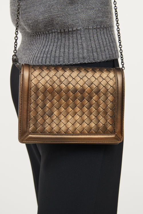 Bottega Veneta Bronze Montebello Chain Bag