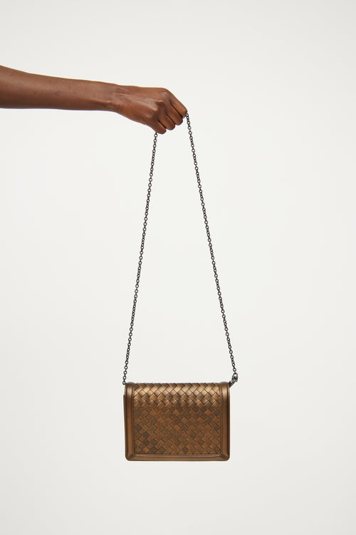 Bottega Veneta Bronze Montebello Chain Bag