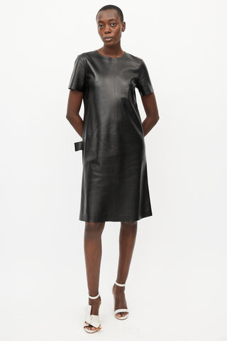 Bottega Veneta 2019 Black Leather  Dress