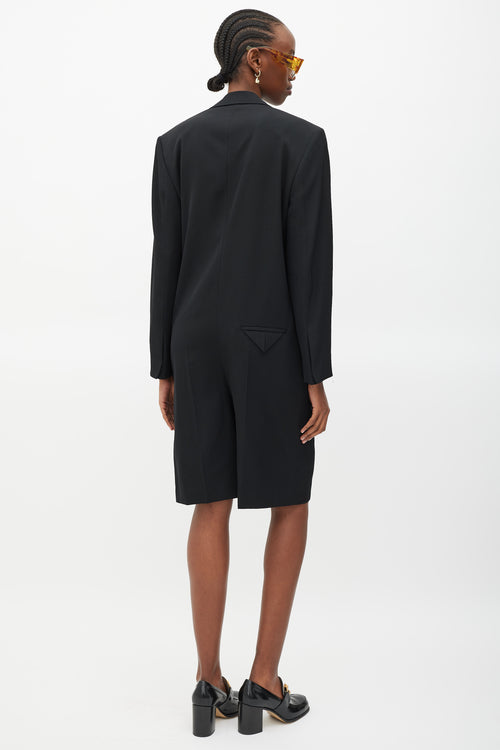 Bottega Veneta S/S 2020 Black Wool Jumpsuit