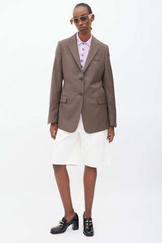 Bottega Veneta S/S 2020 Brown Wool Blazer