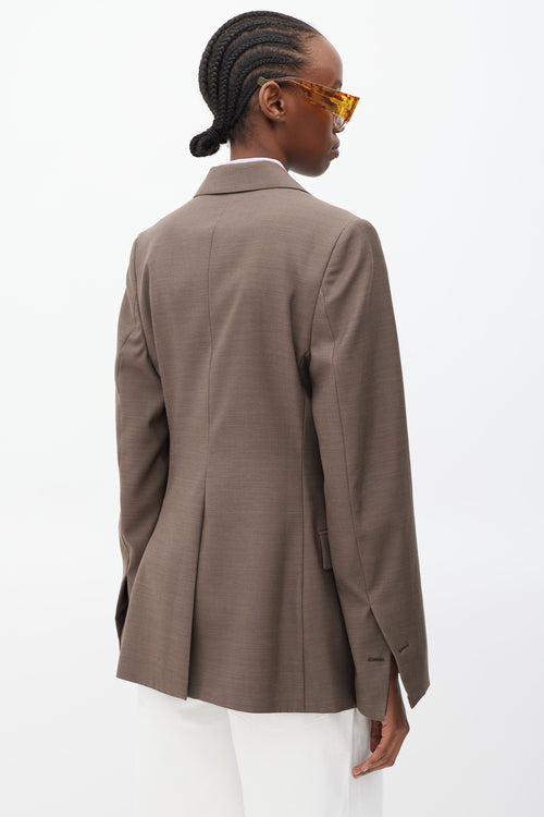 Bottega Veneta S/S 2020 Brown Wool Blazer