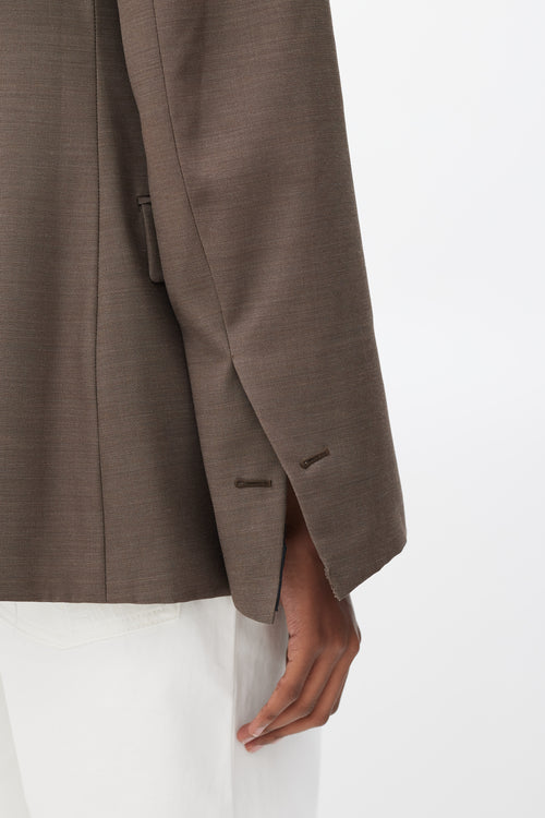 Bottega Veneta S/S 2020 Brown Wool Blazer