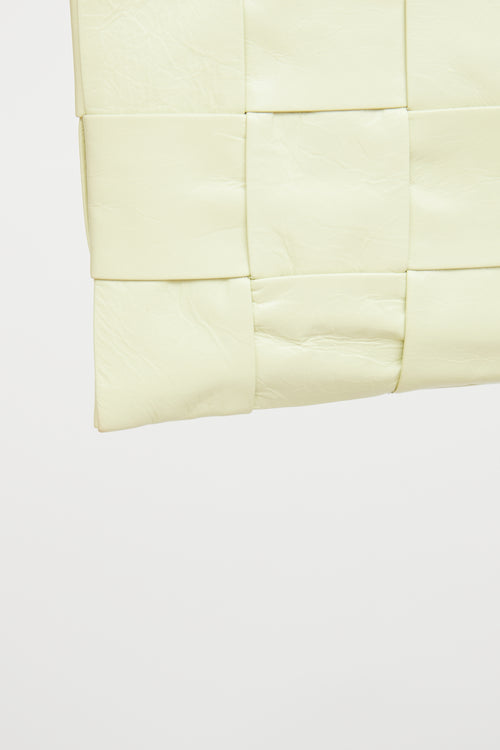 Bottega Veneta Lemon Washed Intreccio Pouch