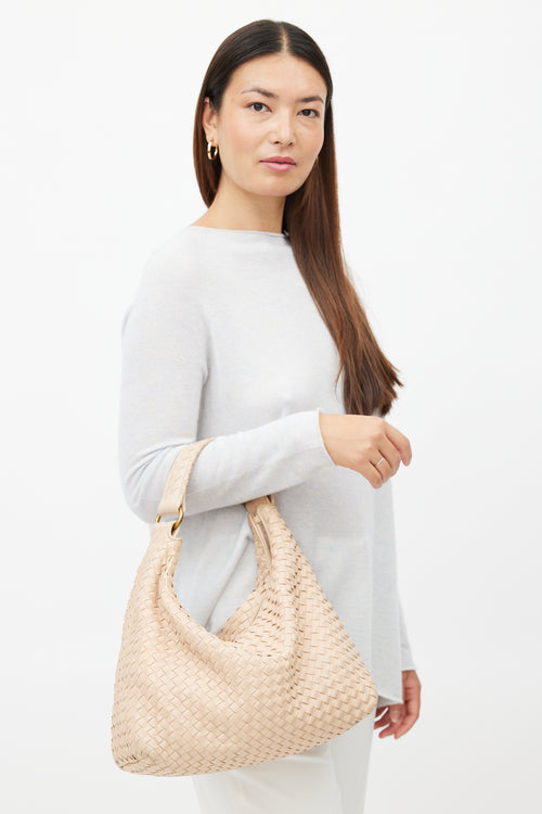 Bottega Veneta Beige Sloane Intrecciato Bag