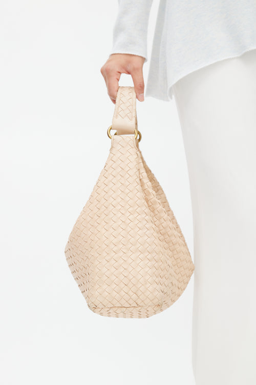 Bottega Veneta Beige Sloane Intrecciato Bag