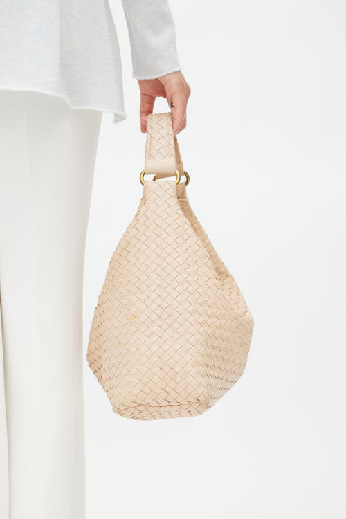 Bottega Veneta Beige Sloane Intrecciato Bag