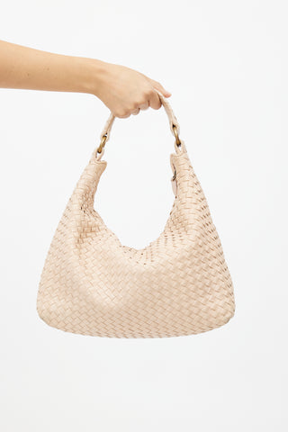 Bottega Veneta Beige Sloane Intrecciato Bag