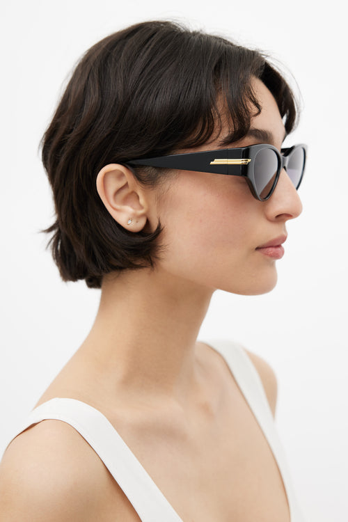 Bottega Veneta Black 
Gold Original_02 Sunglasses