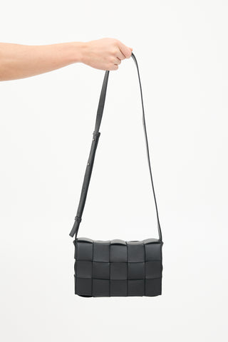 Bottega Veneta Black Leather Cassette Crossbody Bag