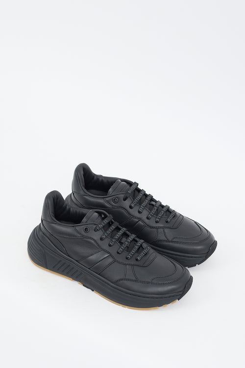 Bottega Veneta Black Leather Speedster Sneaker