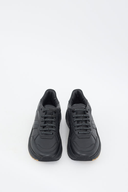 Bottega Veneta Black Leather Speedster Sneaker