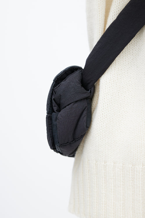 Bottega Veneta Black Padded Cassette Belt Bag