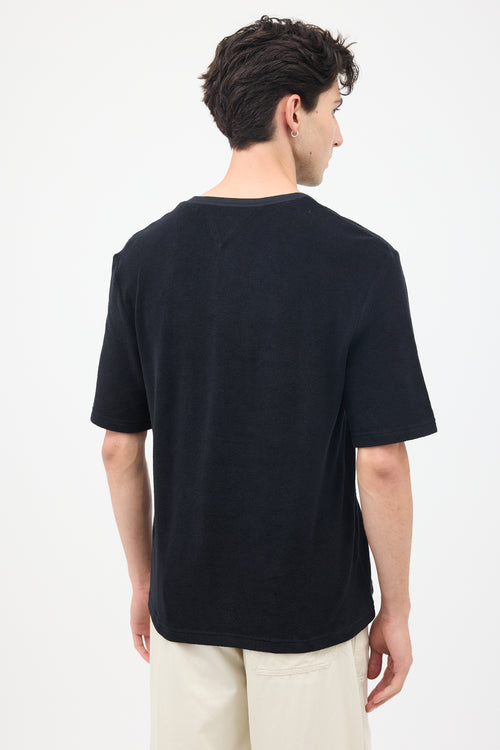 Bottega Veneta Black Terry Cloth Shirt