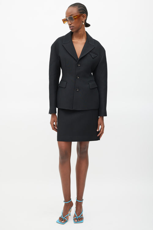 Bottega Veneta Black Two Piece Suit