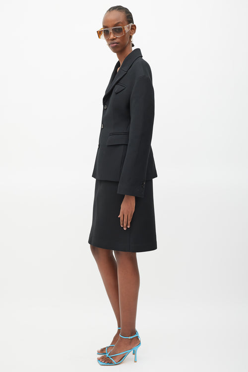 Bottega Veneta Black Two Piece Suit