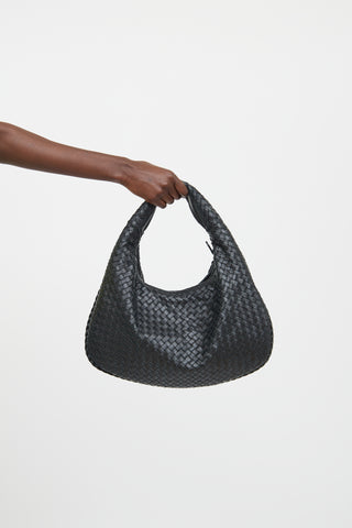 Bottega Veneta Black Intrecciato Shoulder Bag