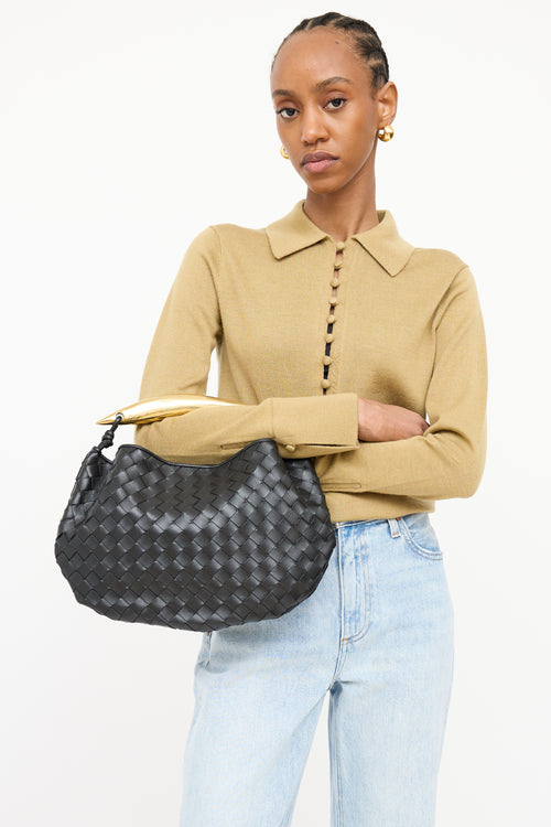 Bottega Veneta Intrecciato Woven Handle Bag