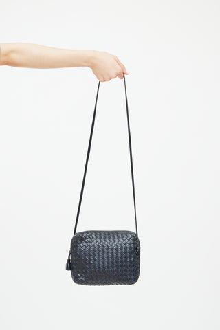 Bottega Veneta Navy Nodini Crossbody Bag