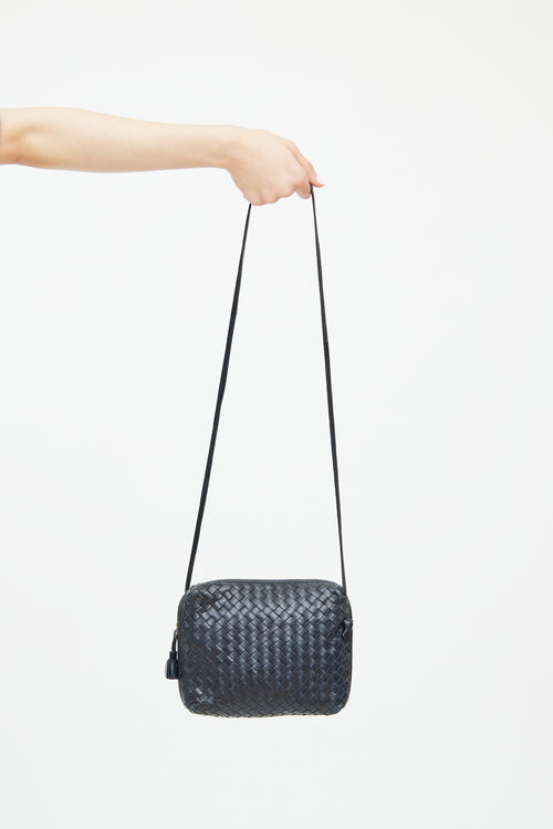 Bottega Veneta Navy Nodini Crossbody Bag