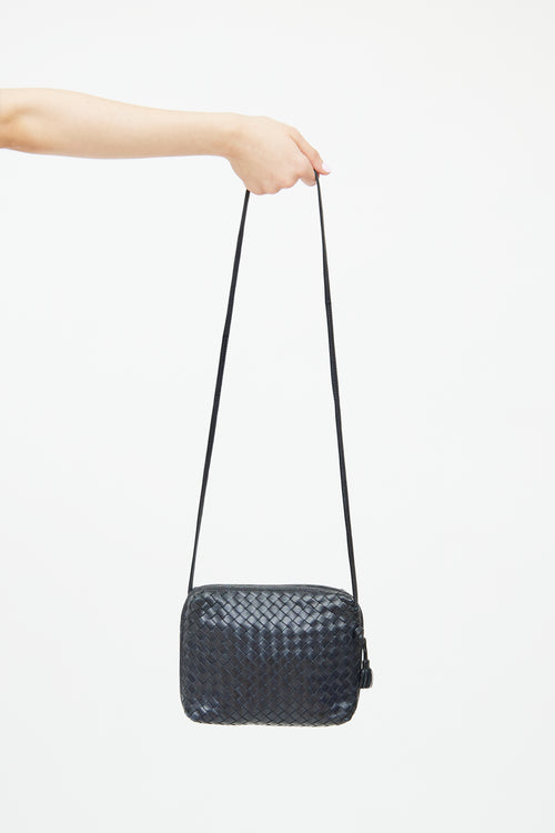 Bottega Veneta Navy Nodini Crossbody Bag