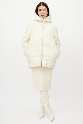 Jil Sander Cream Down Puffer Jacket