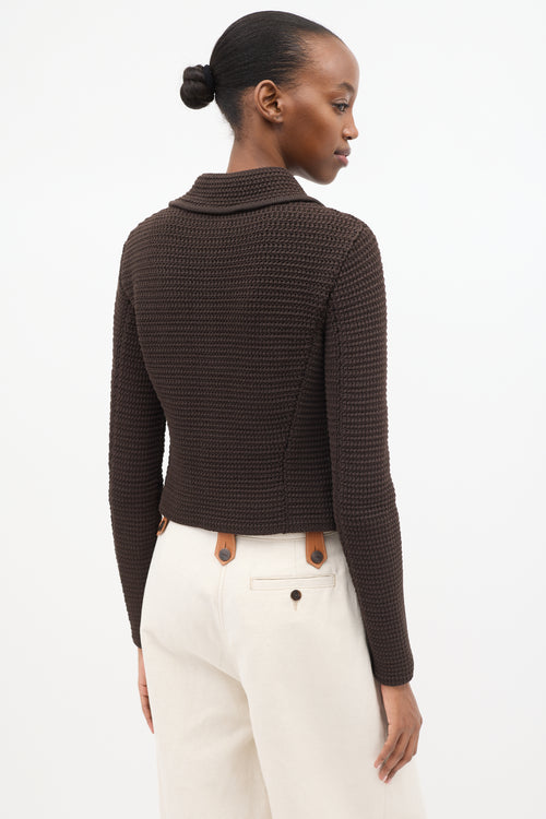 Bottega Veneta Crochet Two Pocket Cardigan