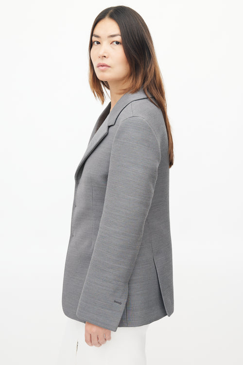 Bottega Veneta Fall 2019 Grey Wool Structured Blazer