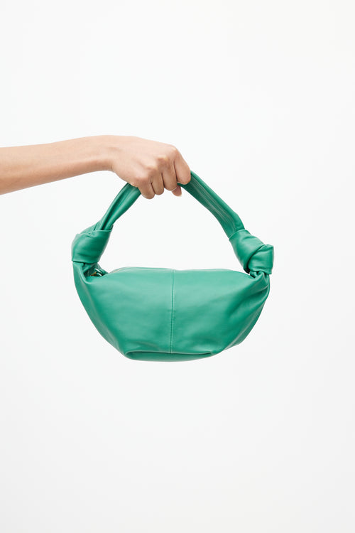 Bottega Veneta Green Double Knot Leather Bag