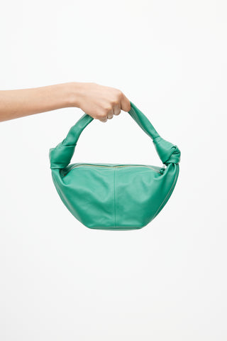 Bottega Veneta Green Double Knot Leather Bag