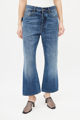 Bottega Veneta Medium Wash Denim Straight Leg Jean