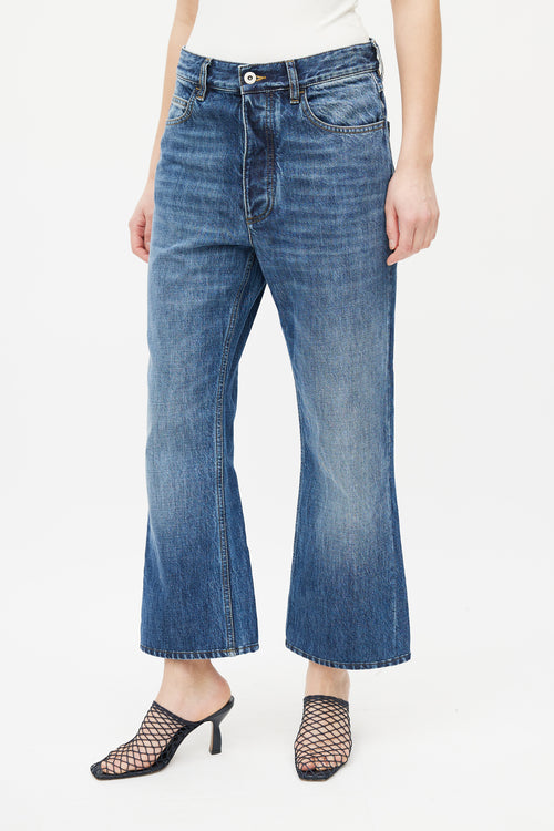 Bottega Veneta Medium Wash Denim Straight Leg Jean