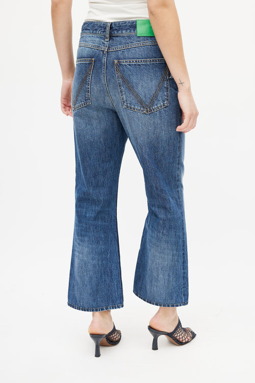 Bottega Veneta Medium Wash Denim Straight Leg Jean