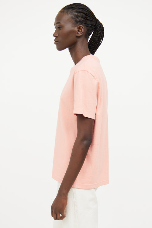 Bottega Veneta Peach Short Sleeve T-Shirt