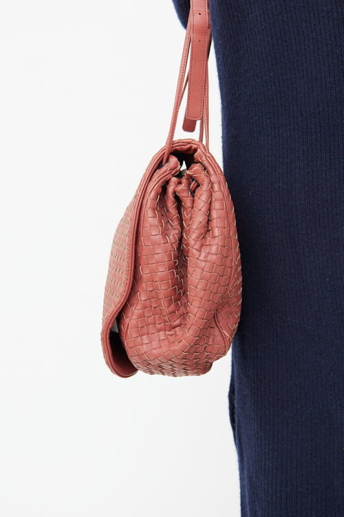 Bottega Veneta Red Messenger Bag