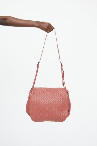 Bottega Veneta Red Messenger Bag