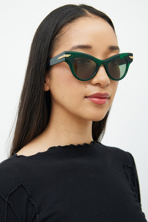 Bottega Veneta Green BV1004S Sunglasses