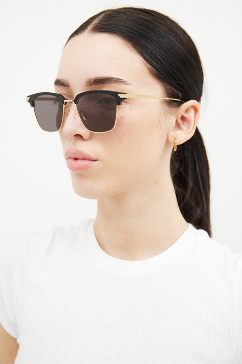 Bottega Veneta Black Square BV1007SK Sunglasses