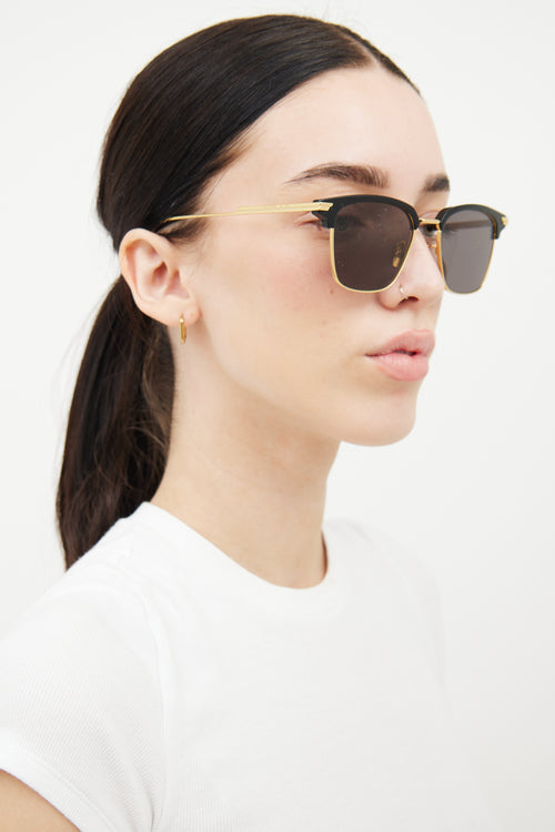 Bottega Veneta Black Square BV1007SK Sunglasses