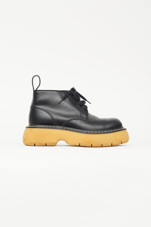 Bottega Veneta Black Leather Bounce Boot