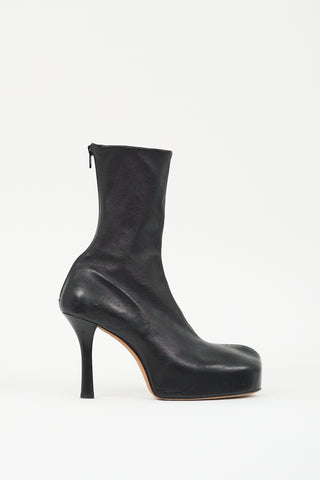 Bottega Veneta Black Leather The Bold Boot