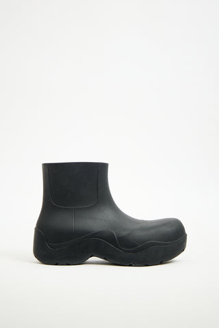 Bottega Veneta Black Rubber Puddle Boot