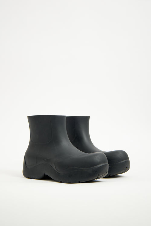 Bottega Veneta Black Rubber Puddle Boot