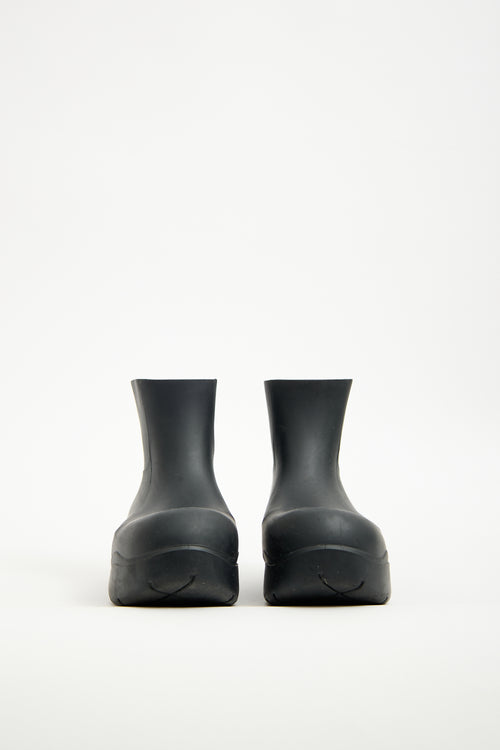 Bottega Veneta Black Rubber Puddle Boot