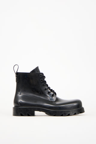 Bottega Veneta Black Rubber Stride Ankle Boot