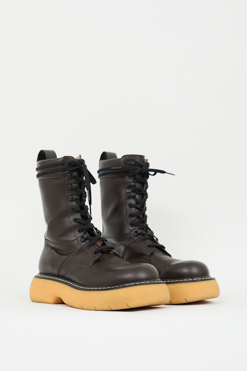 Bottega Veneta Brown Leather Bounce Boot