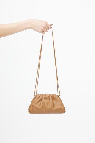 Bottega Veneta Brown Leather Mini Pouch Crossbody Bag