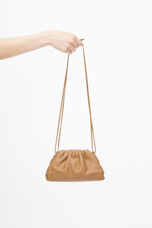 Bottega Veneta Brown Leather Mini Pouch Crossbody Bag